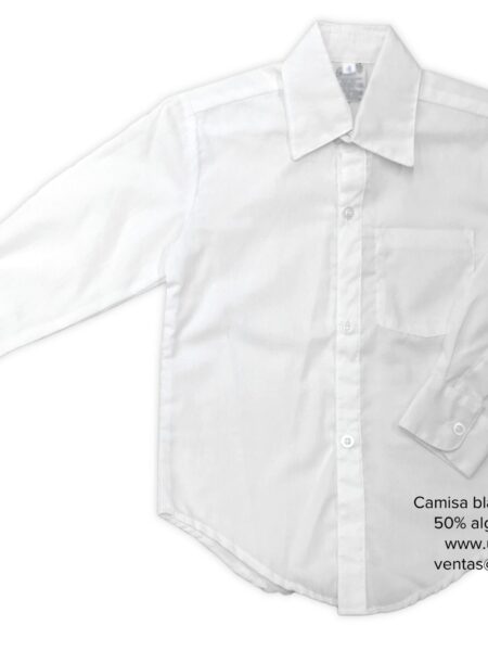 camisa blanca manga larga uniformes Gomez
