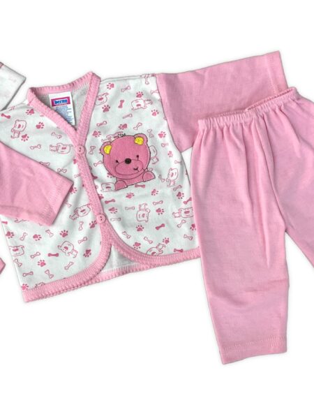 canastilla bebe 4 pzas algodón baby liz