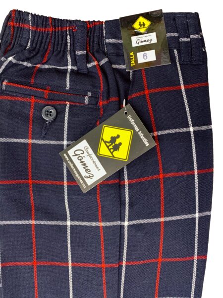 Pantalon escolar cuadros escocés gomez A004